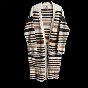 Alya Multicolor Striped Cardigan